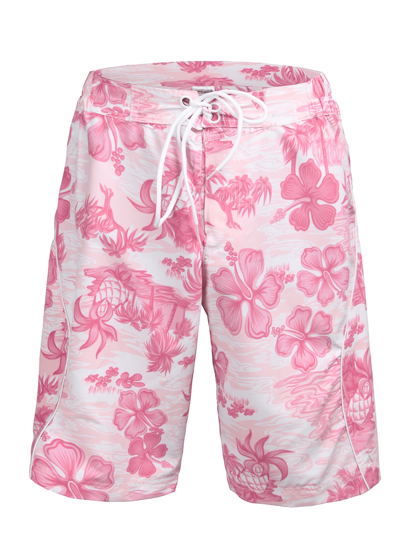 Men's Floral Swim Trunks Quick Dry Beach Shorts With Pockets