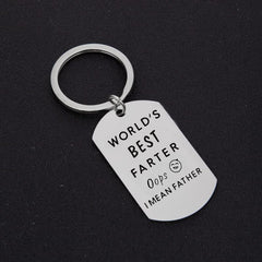 Dad Keychain Dad From Son Daughter Christmas Gift Keyring Father's Gift