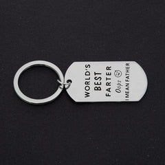 Dad Keychain Dad From Son Daughter Christmas Gift Keyring Father's Gift