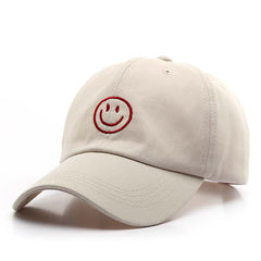 Embroidery Happy Face Baseball Cap Hip Hop Bboy Snap