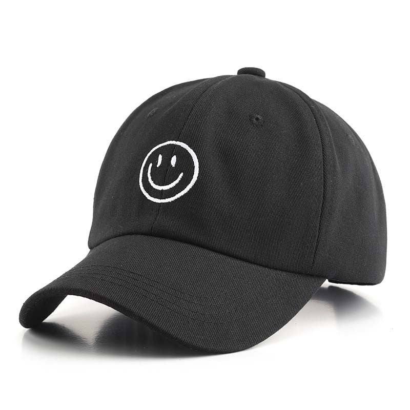 Embroidery Happy Face Baseball Cap Hip Hop Bboy Snap