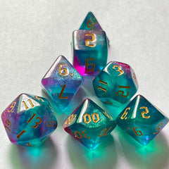 7pcs Bicolor Chameleon Dice Set for Board Games