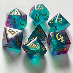 7pcs Bicolor Chameleon Dice Set for Board Games