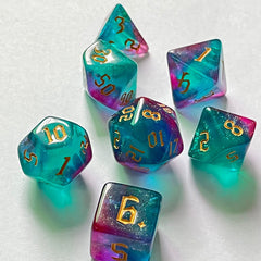 7pcs Bicolor Chameleon Dice Set for Board Games