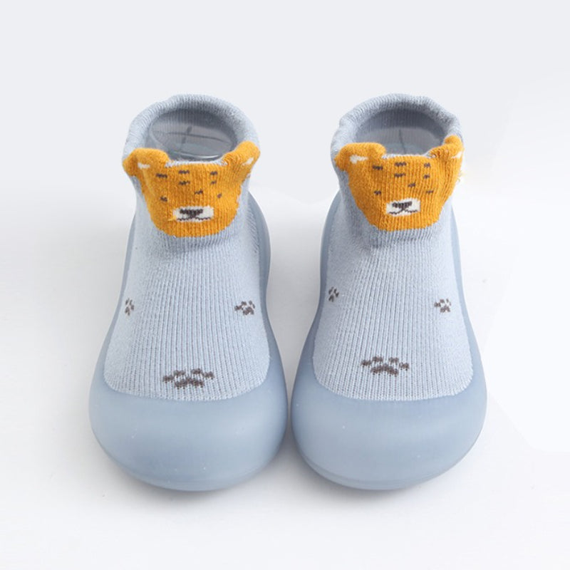 Baby Girls Cartoon Animal Print High Top Slip On Sock Shoes