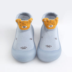 Baby Girls Cartoon Animal Print High Top Slip On Sock Shoes