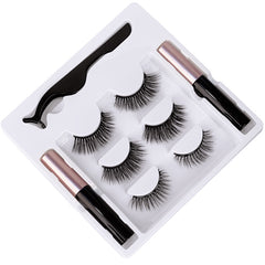 3 Pairs Magnetic Eyelash Kit with Applicator Eyeliners