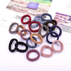20pcs Hair Band Girls Hair Ties Elastic Rope Ponytail Clip