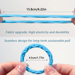 20pcs Hair Band Girls Hair Ties Elastic Rope Ponytail Clip