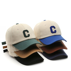 Casual Baseball Cap Snapback Hat C Patch Unisex Summer Visor Cap