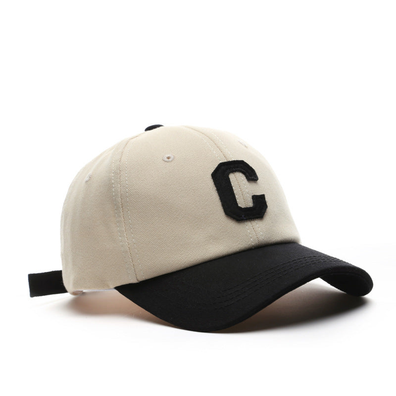 Casual Baseball Cap Snapback Hat C Patch Unisex Summer Visor Cap