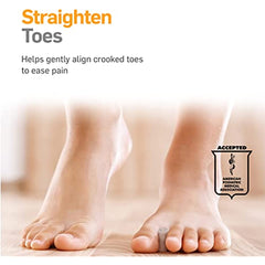 Toe Straighteners and Bunion Spacers - Correct Crooked Toes - Gel Separators