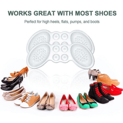3 Pairs Gel Heel Cushions Clear Silicone Anti Slip Pads for High Heels