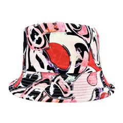 Abstract Graffiti Printed Bucket Hat Hip Hop Breathable Basin Hat Unisex Sunscre