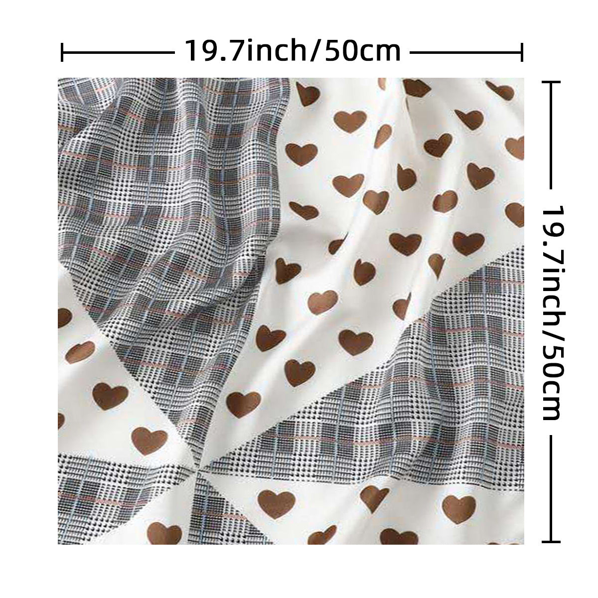 Polka Dot Pattern Satin Bandana Neckerchief Women Silk Head Wrap