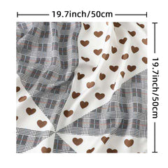 Polka Dot Pattern Satin Bandana Neckerchief Women Silk Head Wrap