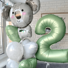 1pc Extra Large Olive Green Number Party Balloon