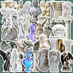 36pcs Dreamy Retro Doodle Stickers DIY Projects Student Stationery