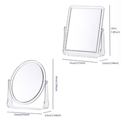 360 Swivel Double Sided Makeup Vanity Mirror Clear Beauty Cosmetic Desk Mirror