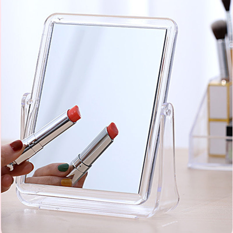 360 Swivel Double Sided Makeup Vanity Mirror Clear Beauty Cosmetic Desk Mirror