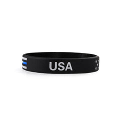 Patriotic Sports Style Silicone Wristband