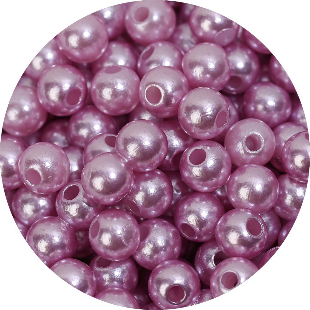 200pcs 6mm Multicolor Pearl Beads Round Spacer Beads Jewelry Making Crafts