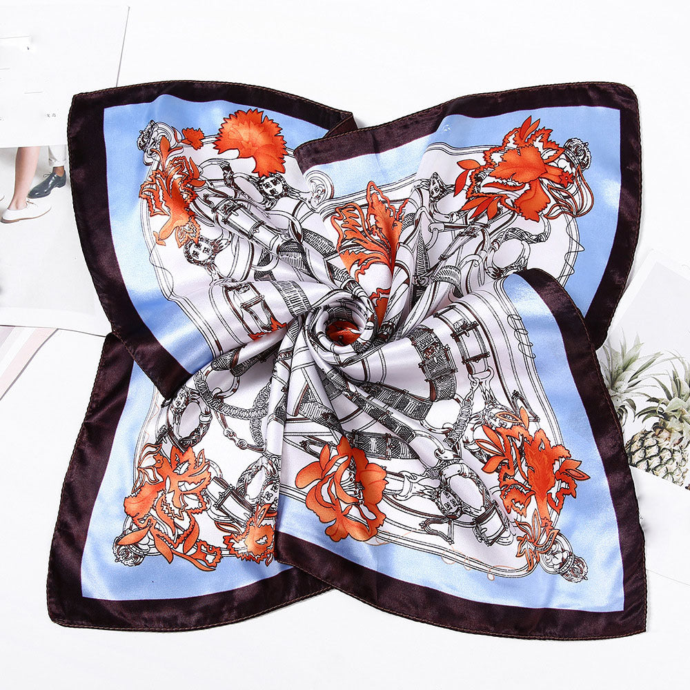 Vintage Bandana Shawl Women Casual Head Wrap Windproof Scarf