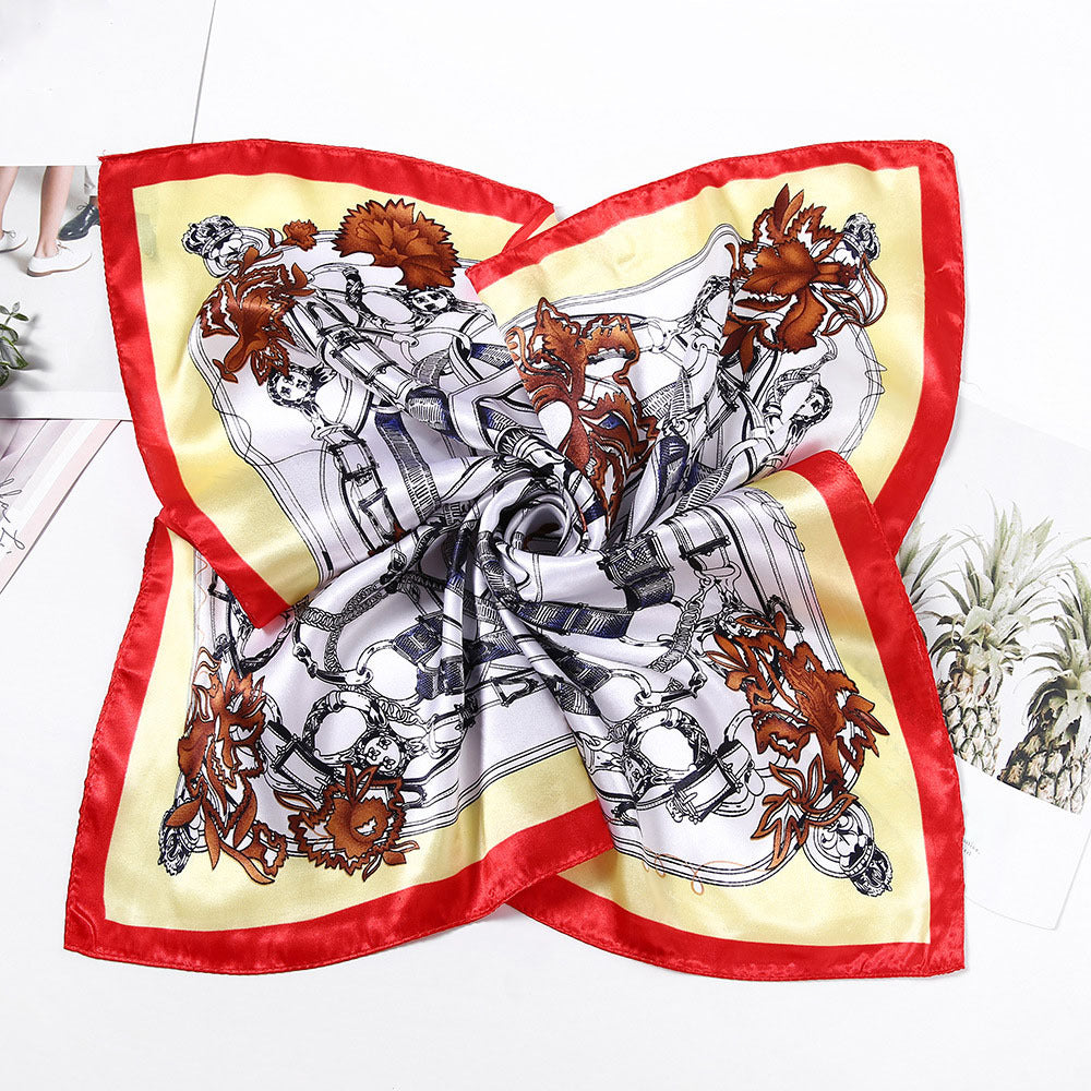 Vintage Bandana Shawl Women Casual Head Wrap Windproof Scarf