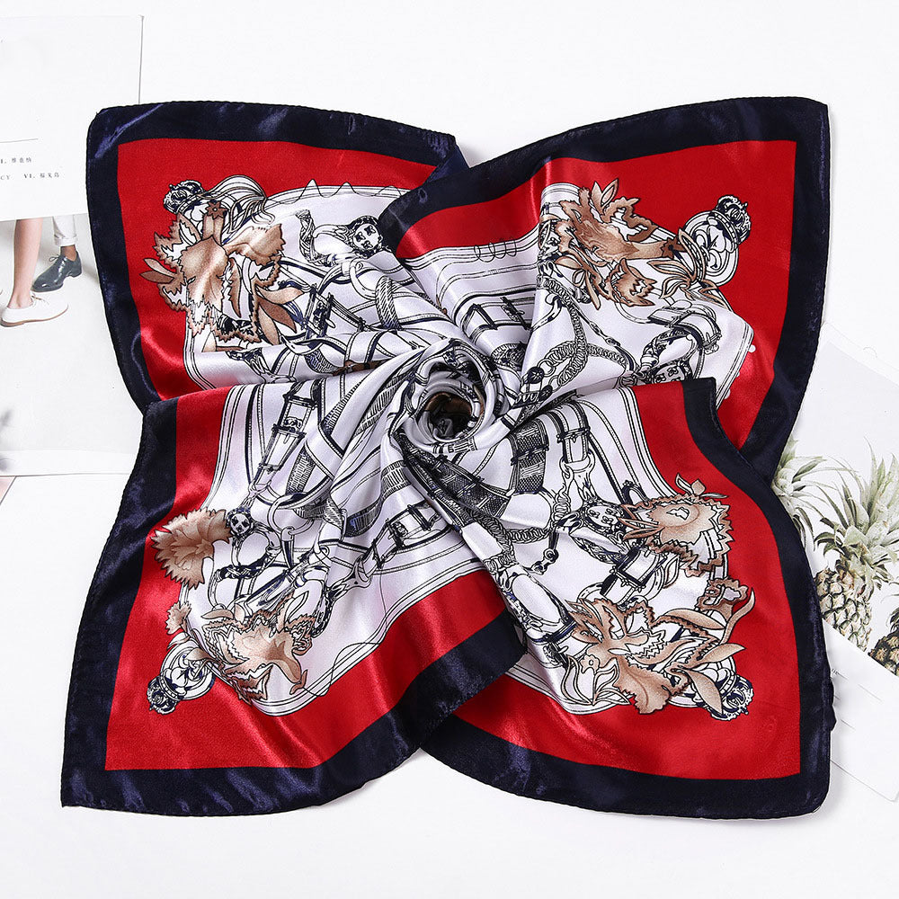 Vintage Bandana Shawl Women Casual Head Wrap Windproof Scarf