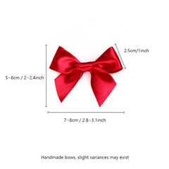 20pcs Small Bow Gift Wrapping Ribbon Polyester Hand Knotted Ribbon