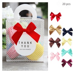20pcs Small Bow Gift Wrapping Ribbon Polyester Hand Knotted Ribbon