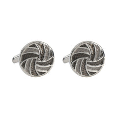 Round Gradient French Cufflinks Men's Shirt Sleeve Studs