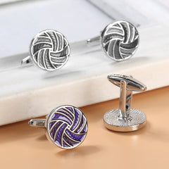 Round Gradient French Cufflinks Men's Shirt Sleeve Studs