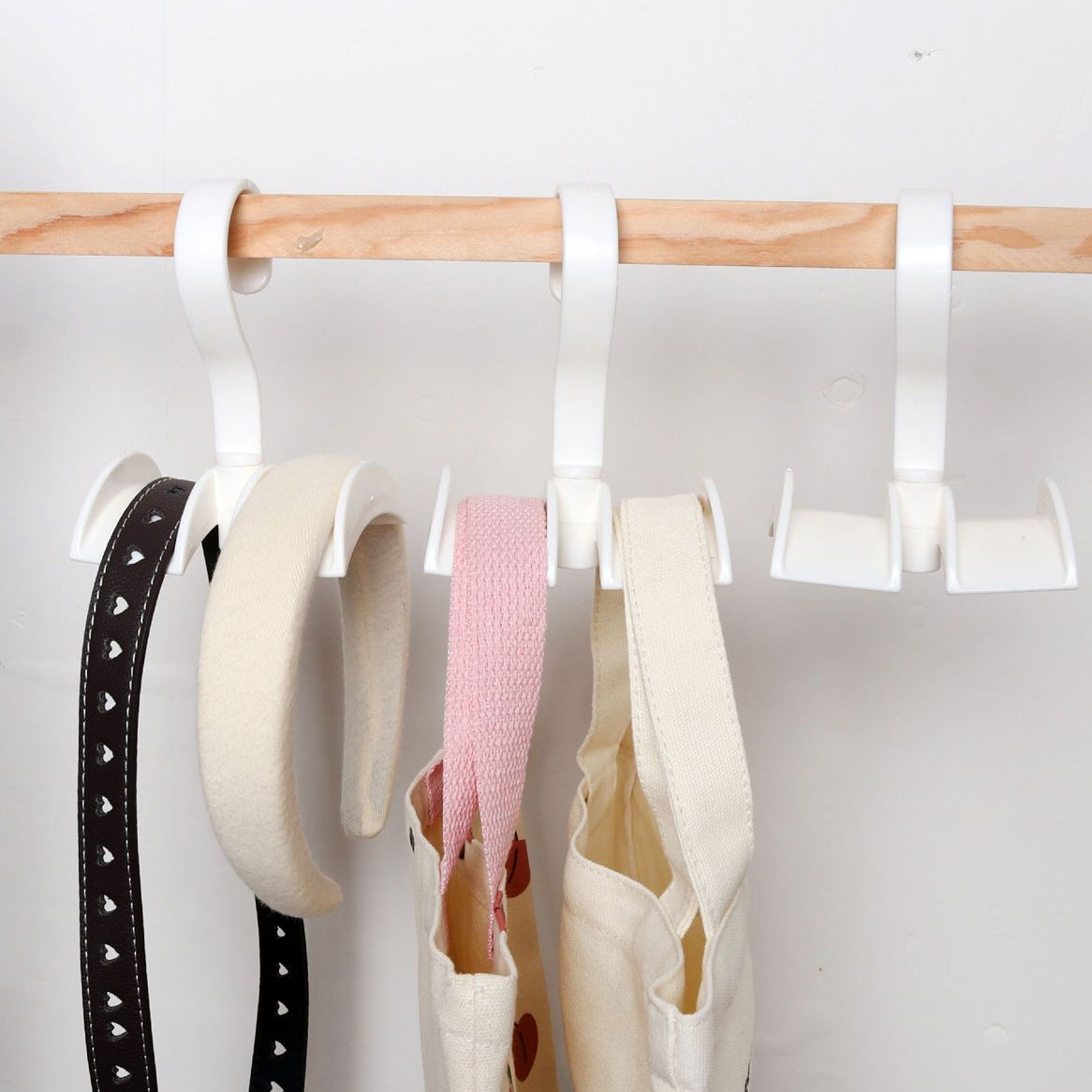 3pcs Rotating Purse Hangers Handbag Hanging Organizer