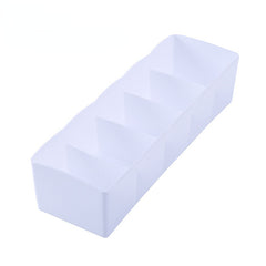 Plastic Drawer Divider Storage Organizer With 6 Compartments