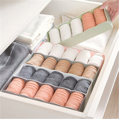 Plastic Drawer Divider Storage Organizer With 6 Compartments