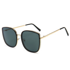 Vintage Large Frame Metal Sunglasses For Men Lightweight And Windproof