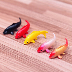 5pcs Dollhouse Koi Goldfish Glass Fish Tank Aquarium Decoration Toy