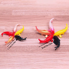 5pcs Dollhouse Koi Goldfish Glass Fish Tank Aquarium Decoration Toy