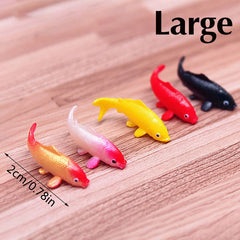 5pcs Dollhouse Koi Goldfish Glass Fish Tank Aquarium Decoration Toy