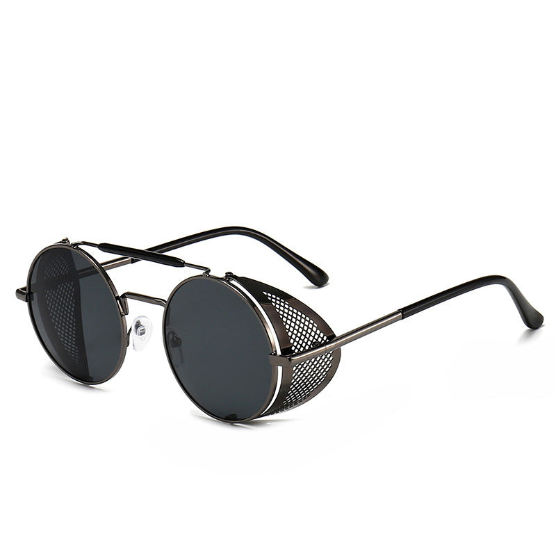 Retro Metal Steampunk Sunglasses UV Protection