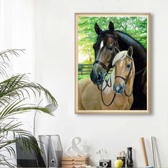 Animal Horse Diamond Painting Kit 20x30cm Frameless