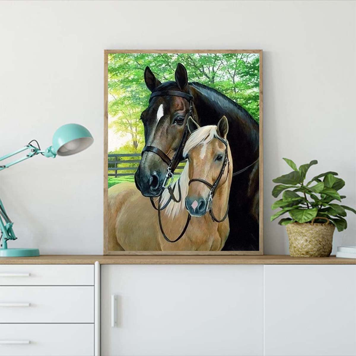 Animal Horse Diamond Painting Kit 20x30cm Frameless