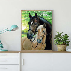 Animal Horse Diamond Painting Kit 20x30cm Frameless