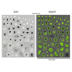 3D Luminous Stickers Flame Star Glitter Resin Filling Nail Art DIY