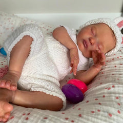 Realistic 20-Inch Asleep Reborn Baby Doll Toy for Girls