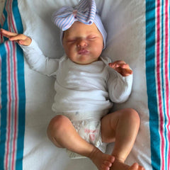 BZDOLL 20" Reborn Baby Doll Toy Girl Soft Silicone Visible Veins 3D Skin