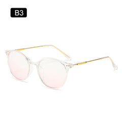 Round Anti Light Glasses For Men Women Gradient Nearsighted Myopia Frame