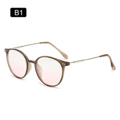 Round Anti Light Glasses For Men Women Gradient Nearsighted Myopia Frame