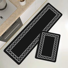 Geometric Print Sponge Floor Mat Non-Slip Kitchen Foot Mat